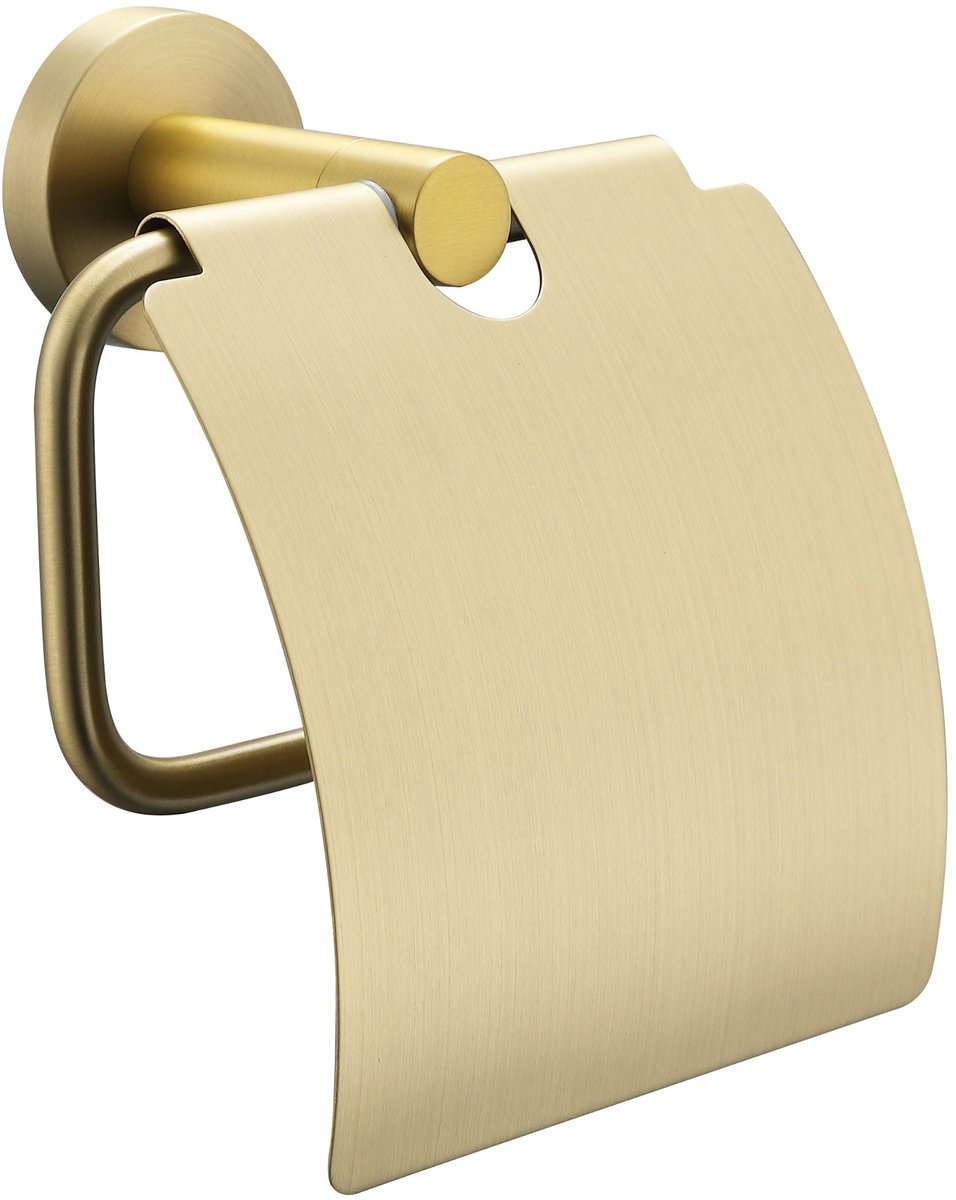 Sanitado Industry Luxe Toiletrolhouder met Klep Mat Goud