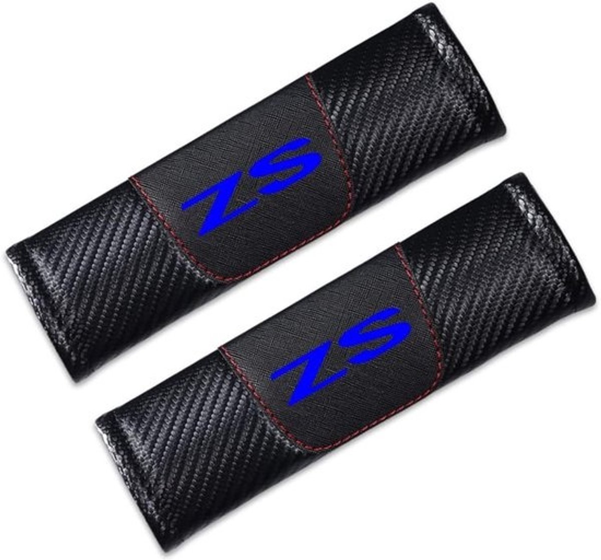 Gordel Beschermers - Veiligheidsgordel Pads - Comfortabel Rijden - Koolstofvezel Materiaal - Universeel Passend - Zwart