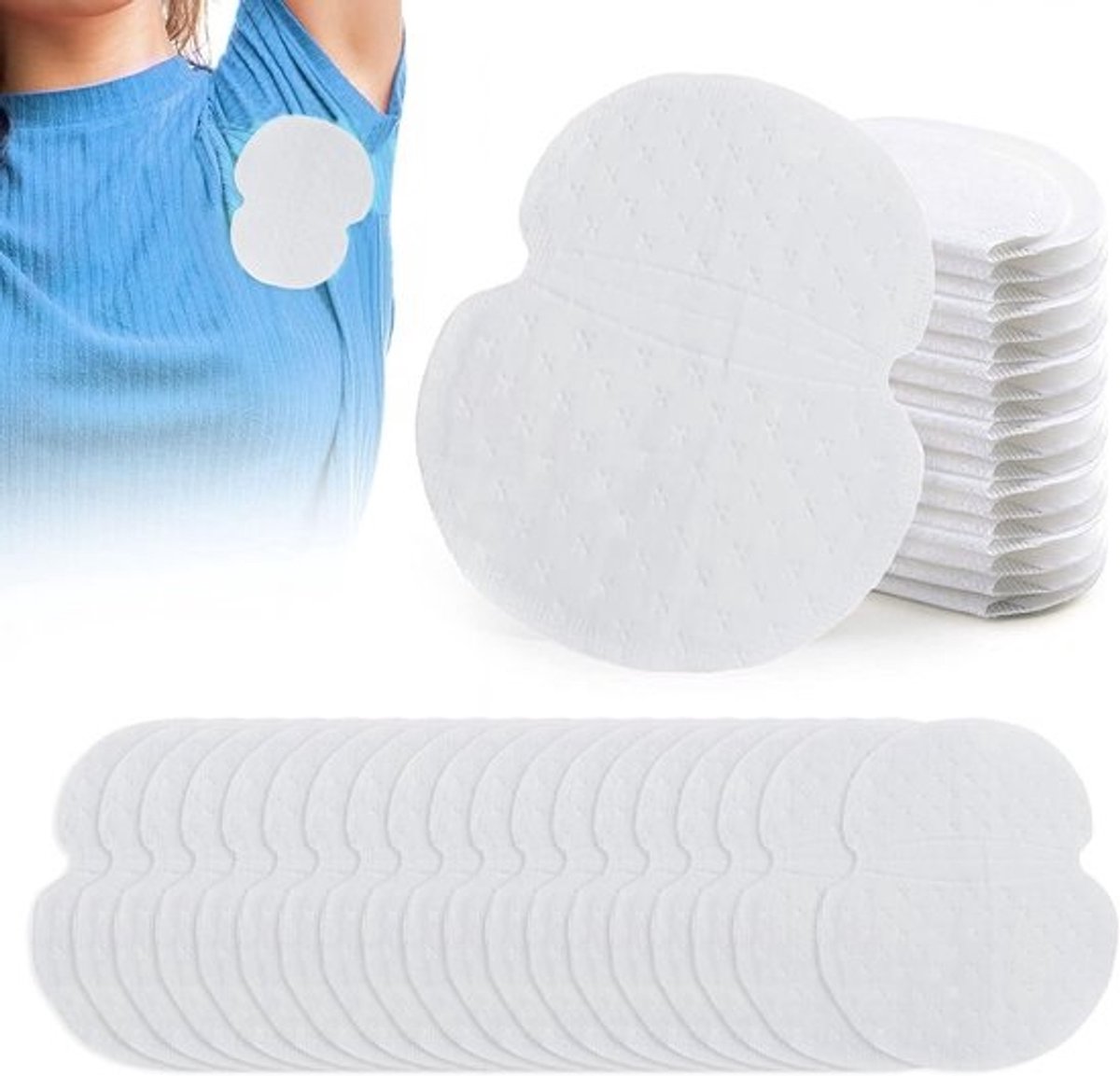 Oksel Zweetpads - Zweetabsorberend Schild - Kleding Beschermen - Zelfklevend Discreet - 40 Stuks