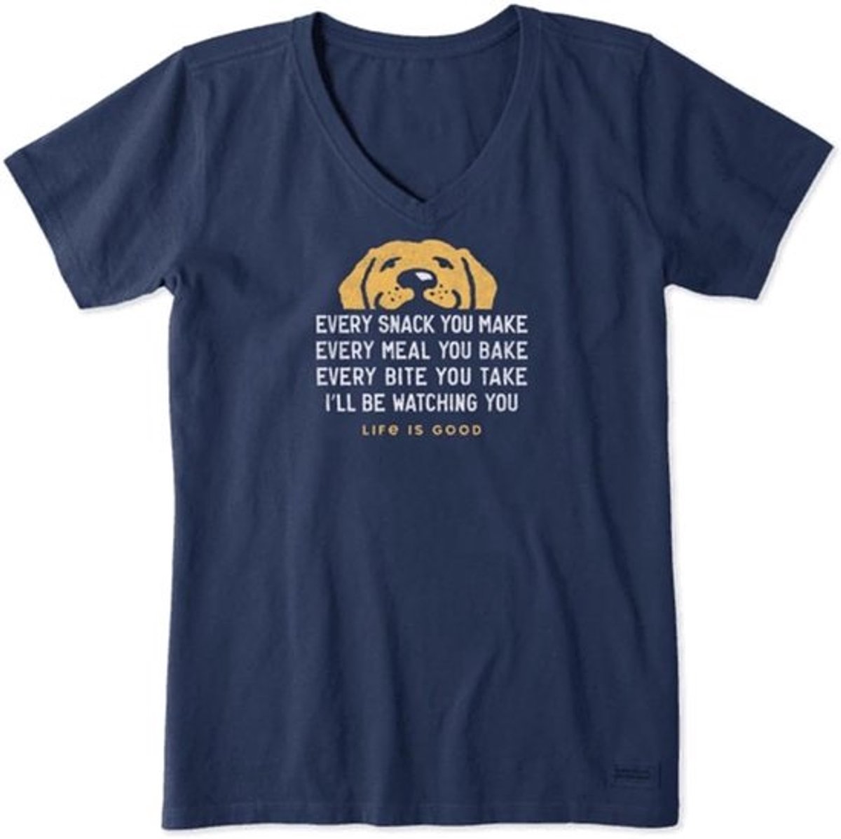 Vrouwen T-shirt met positieve boodschap in groen
