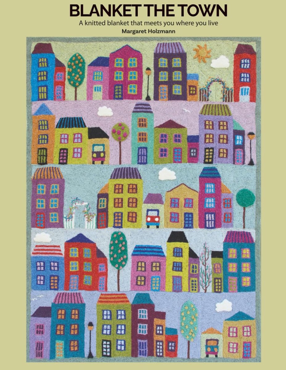 Blanket the Town Knitting Pattern: A Knitted Blanket That Meets You Where You Live - ShopVlot