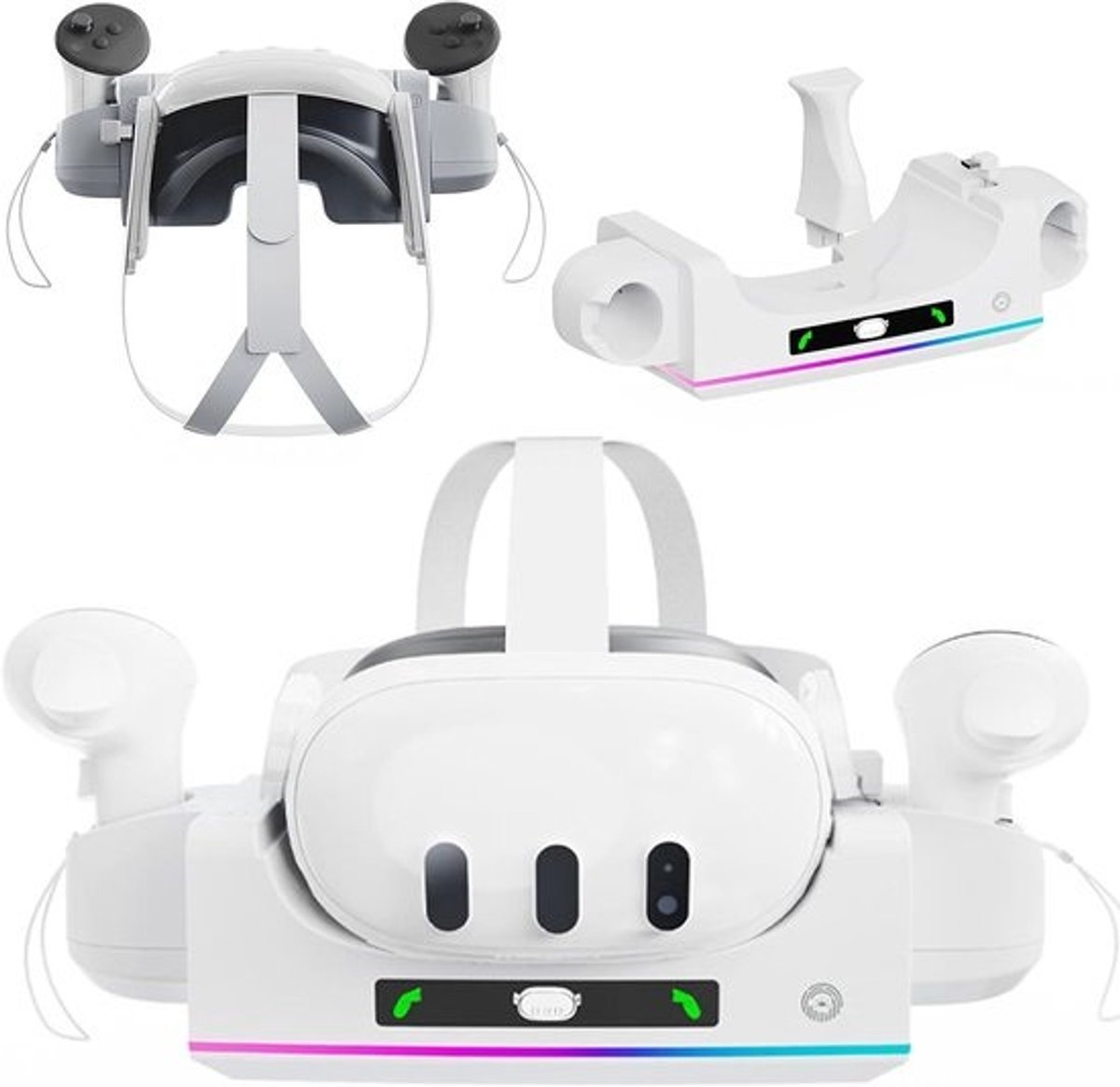 Oplaaddockstation voor VR-headset en controllers - Snellader voor wandmontage