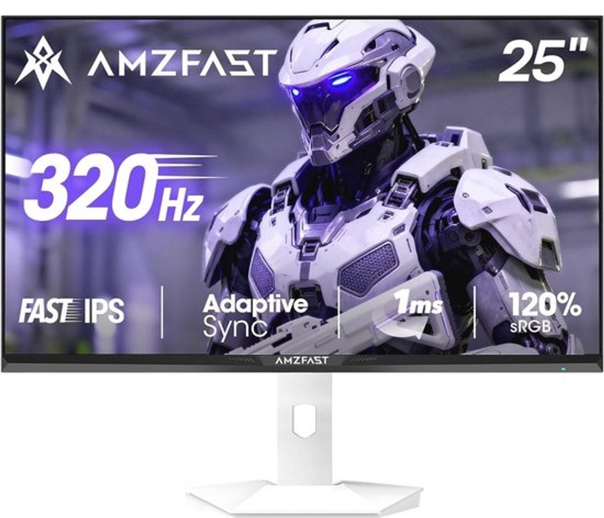 Gaming Monitor 25 Inch - 320Hz, FHD 1920x1080, 1 ms, Fast IPS, sRGB 120%, HDR, Adaptive Sync, Eye-Care