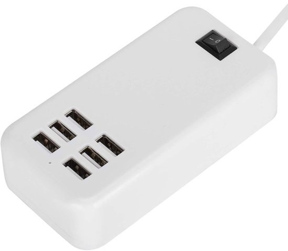 Desktop USB Oplader Hub met 6 Poorten, 30W, voor Mobiele Telefoons en Diverse USB Apparaten (EU)