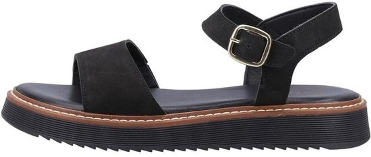 Dames Sandalen - Nubuck Schoenen - Zomerse Wandelingen - Comfortabele Pasvorm - EUR 37 - Zwart