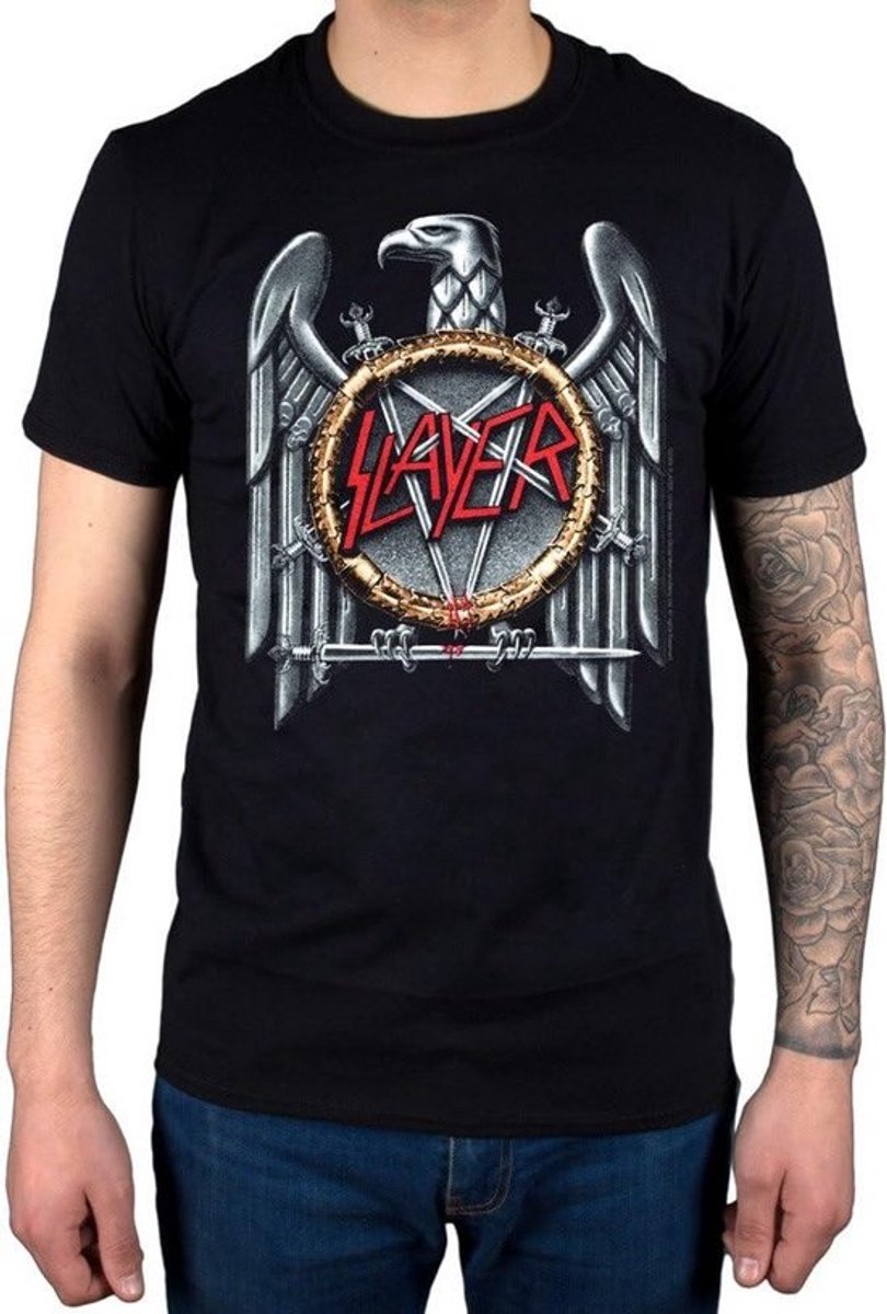 Heren T-shirt - Basic Shirt - Dagelijks Gebruik - Officieel Gelicenseerd - 24x22x2 cm - Zilver
