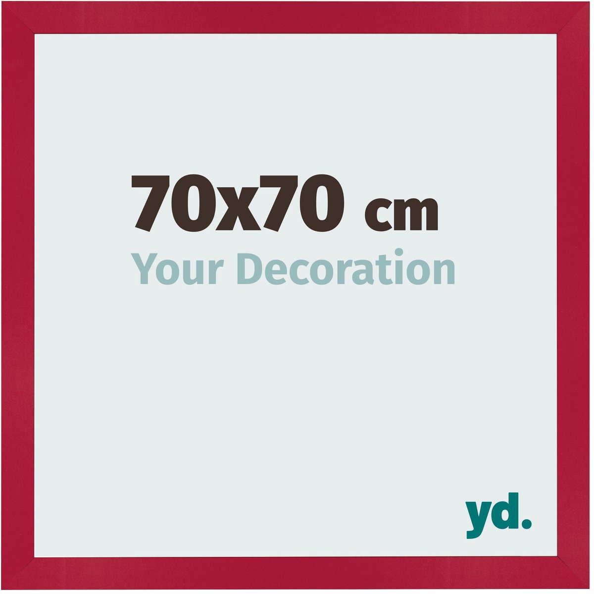 Your Decoration - Fotolijst 70x70 cm - MDF - Rood - Bologna