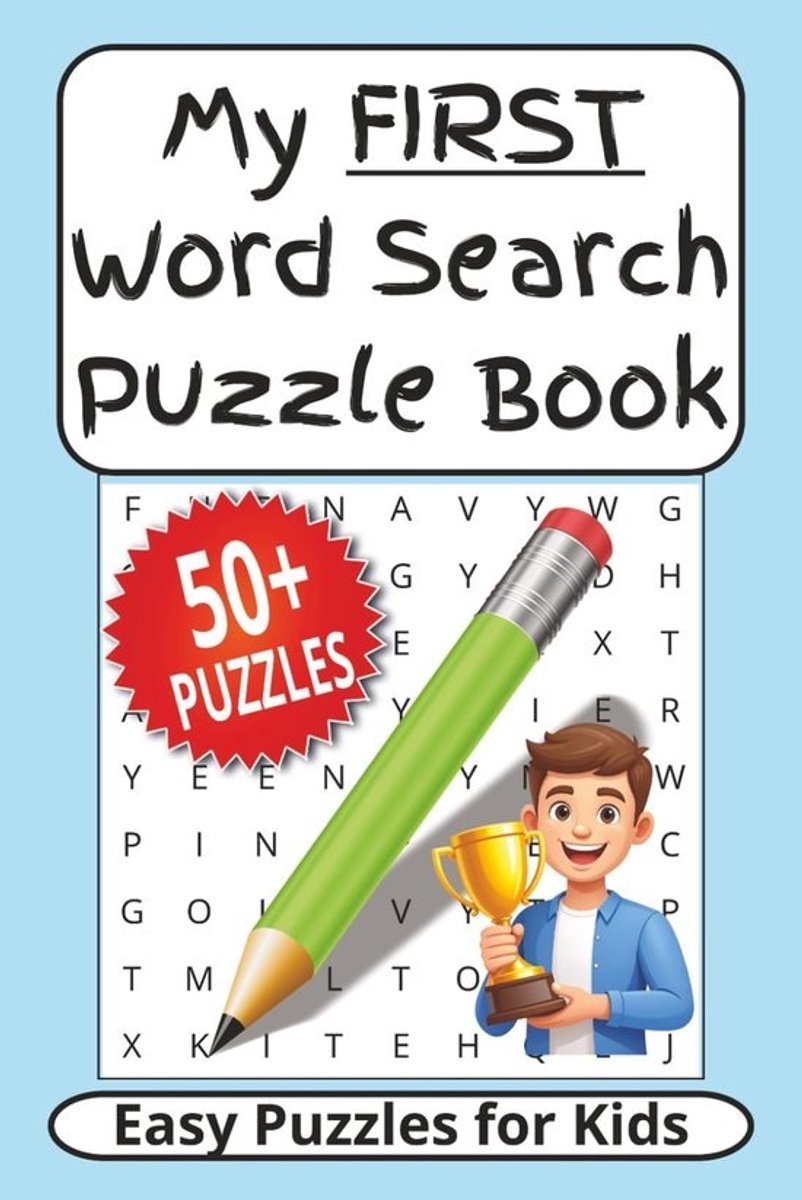 Woordzoekpuzzels voor Kinderen: 50+ Makkelijke Woordzoeker Puzzelboek voor Beginnende Lezers en Kids Vanaf 5 Jaar
