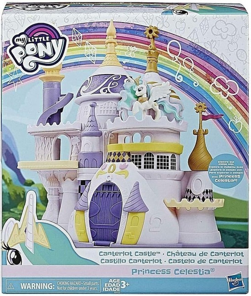 Poppenhuis Kasteel met Prinses Speelfiguur en Accessoires, 3 Niveaus