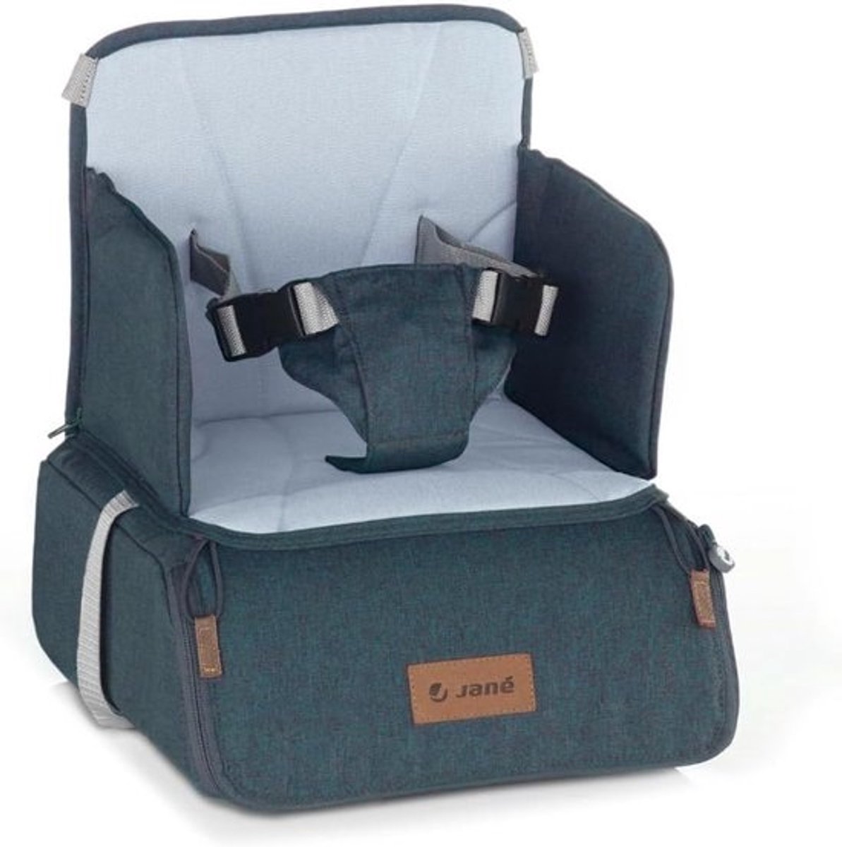 Duurzame Stoelverhoger voor Baby's - Gevoerd Reisstoeltje met Groot Binnenvak, Blauw