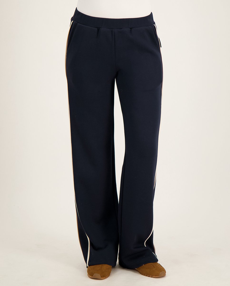 Je m'appelle Dames Broek Straight fit Met stretch - Blauw - Maat M