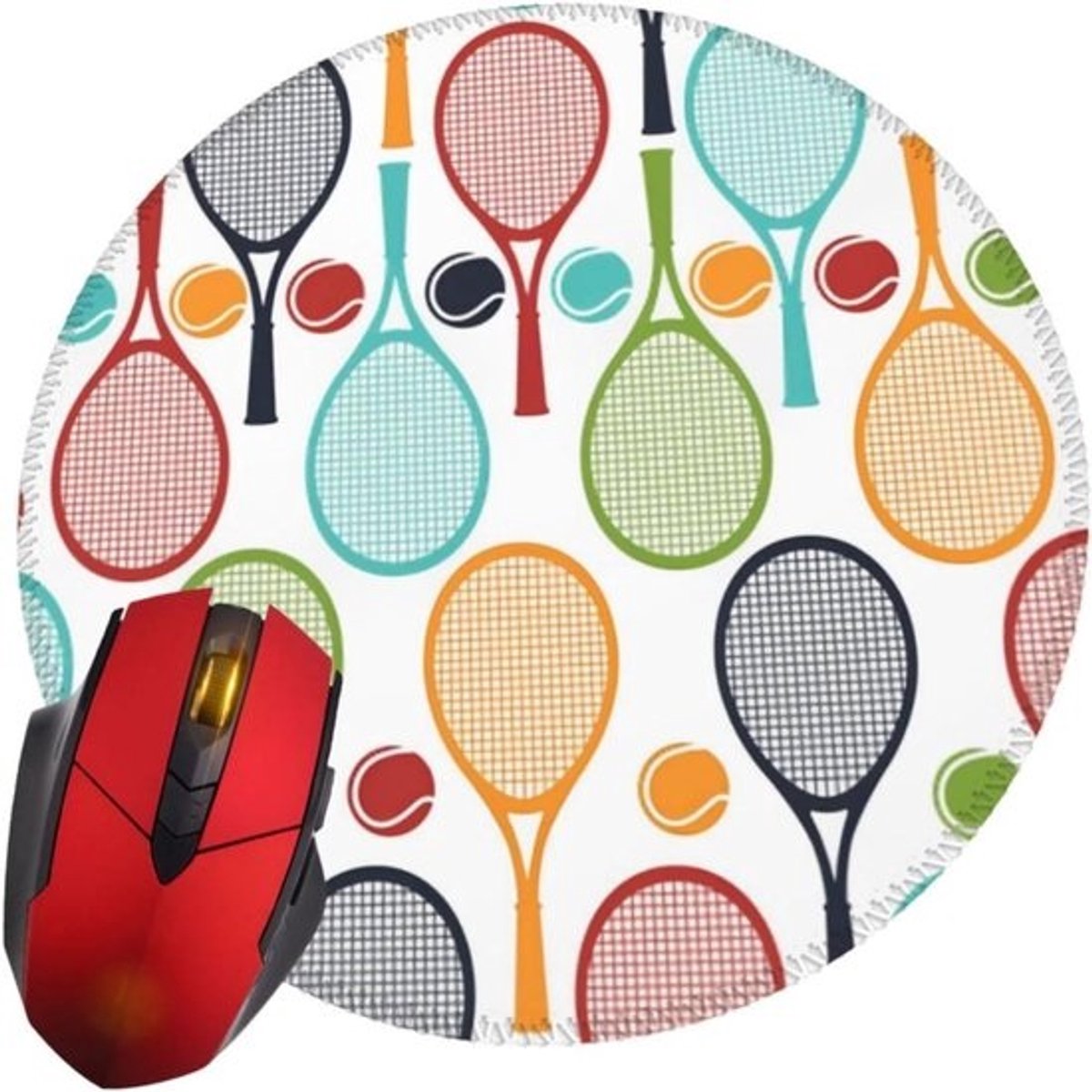 Antislip Ronde Muismat voor Gaming en Kantoor - Comfortabele Muismat voor Computer