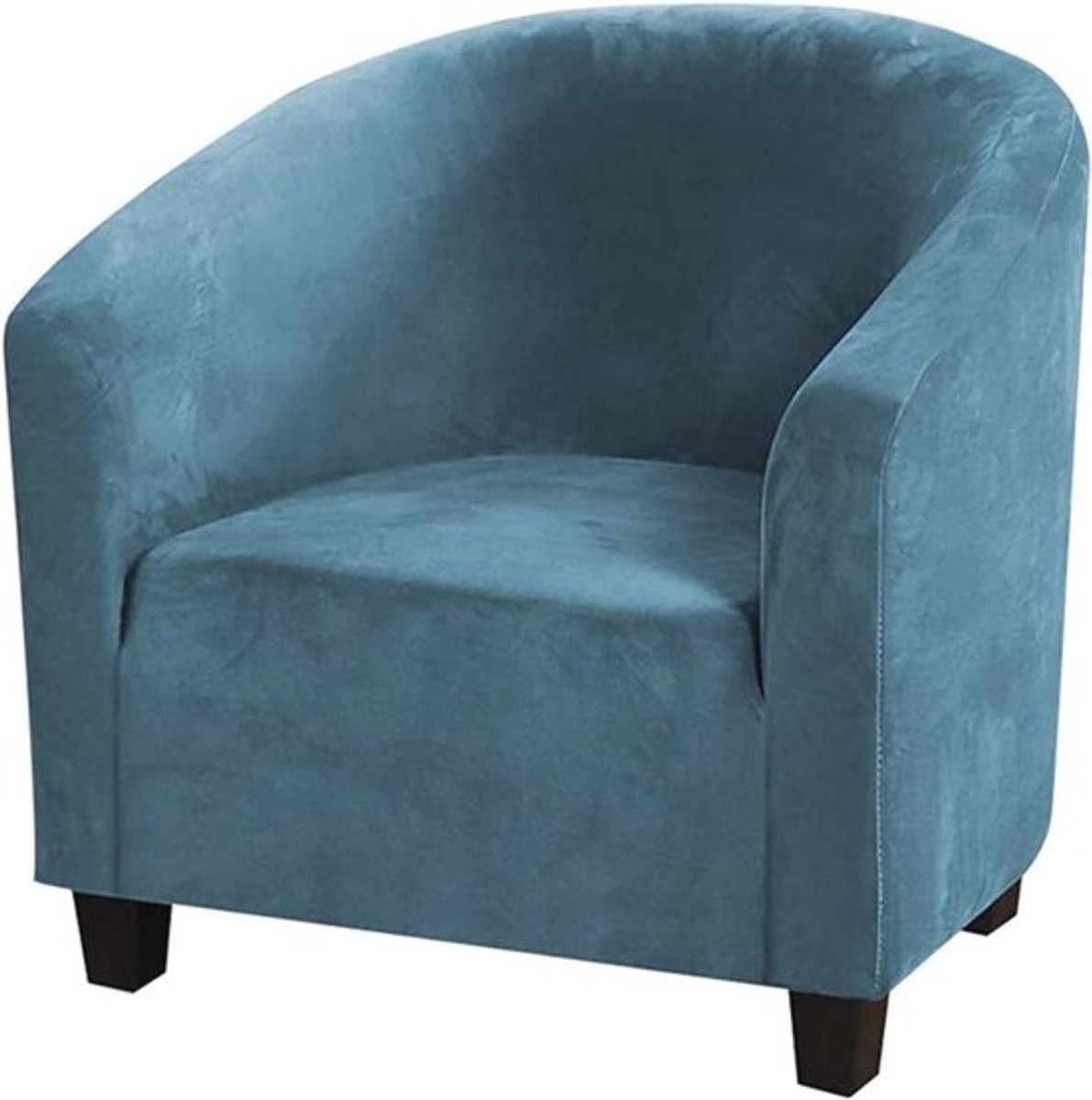 Zachte fluwelen hoes voor kuipstoel - Stretch fauteuilhoezen voor eetkamers, woonkamers, cafés en kantoren