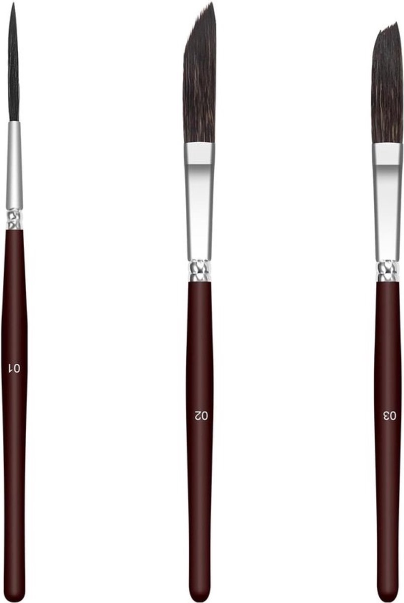 Pinstriping Brush Set - Professionele Stripborstels met Maatverfbeker voor Krijtstrepen en Belettering