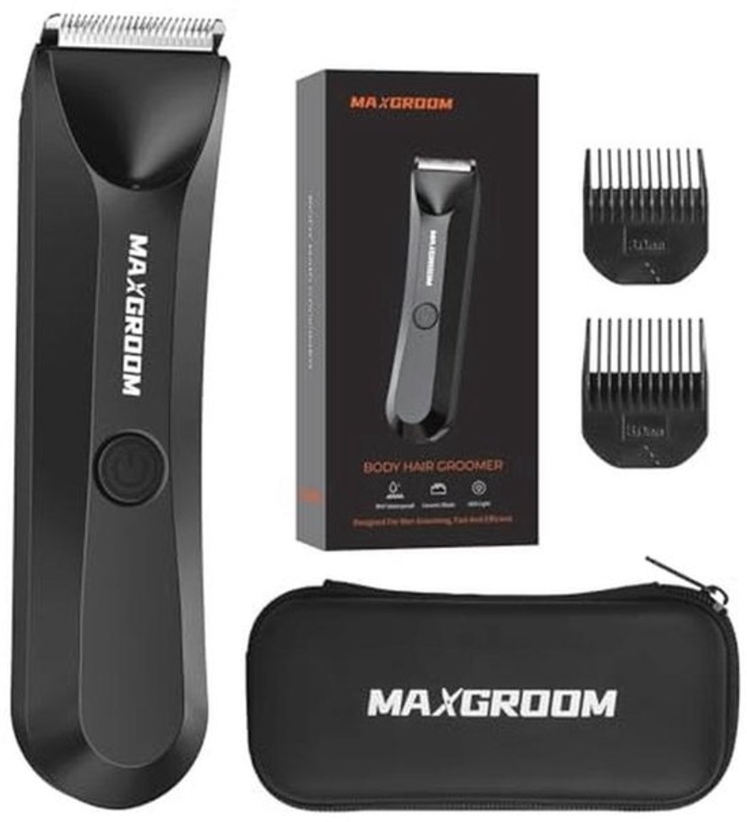 Waterproof Intieme Haartrimmer voor Mannen met USB-C en LED-verlichting
