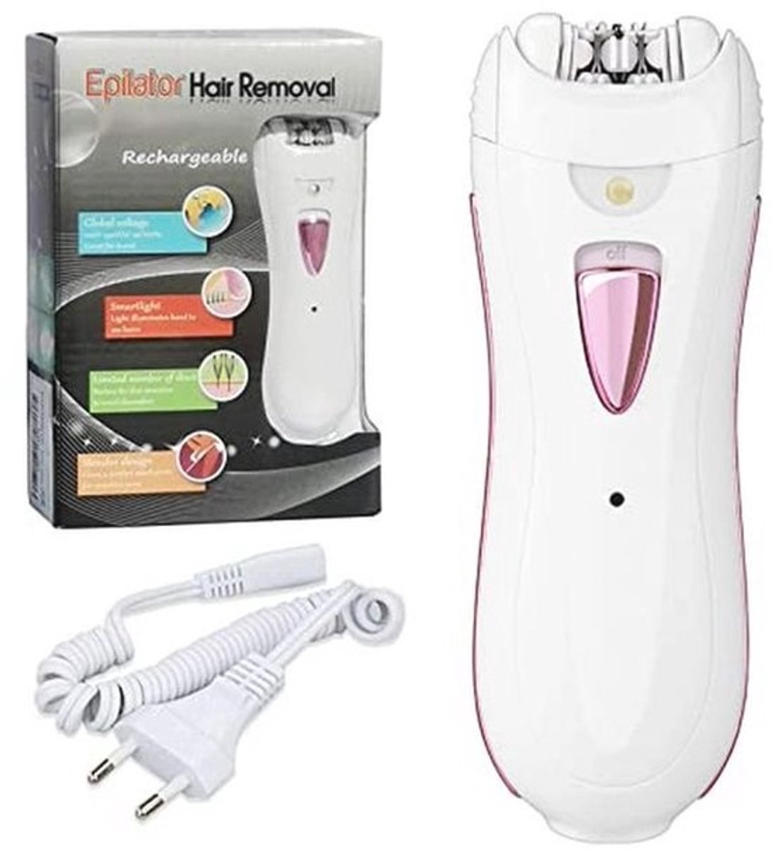 Epilator voor Vrouwen - Gezichtsepilator en Haarverwijderaar voor Lichaam, Benen en Bikinilijn