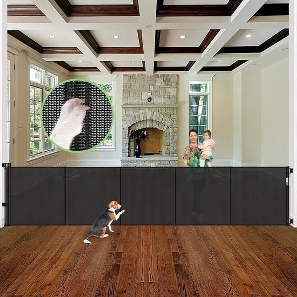 Extra Brede Retractable Baby Gates voor Kinderen en Huisdieren - Verstelbare Veilige Hekken