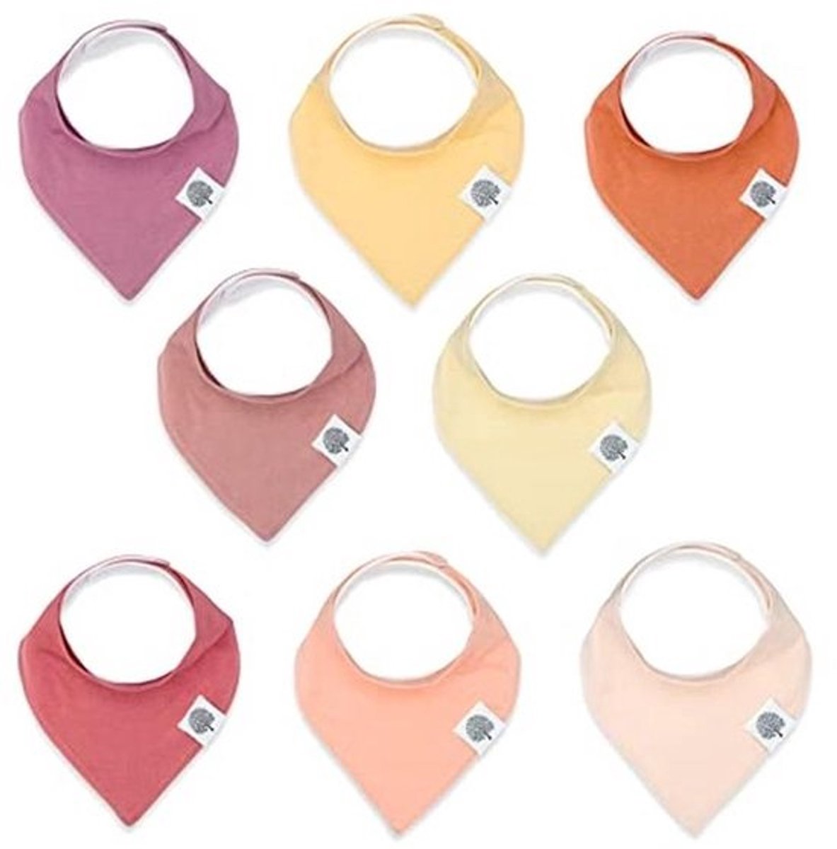 Zachte en stijlvolle bandana slabbetjes - 8 stuks voor jongens, meisjes en unisex