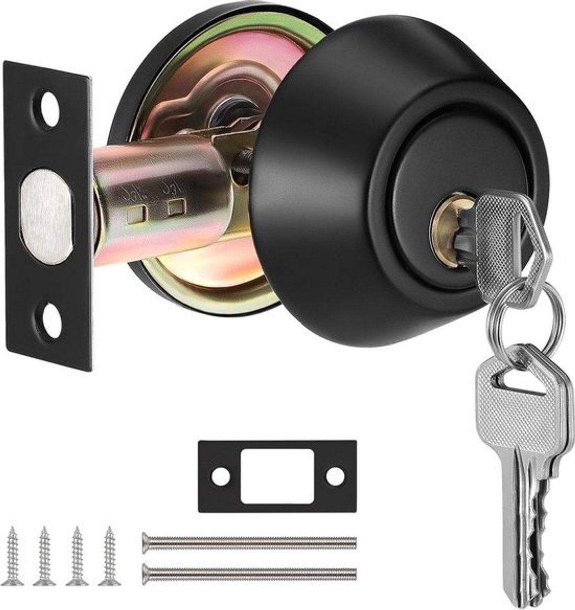 Veiligheidsslot met Sleutel voor Binnendeur en Buitendeur - Enkele Cilinder Deadbolt