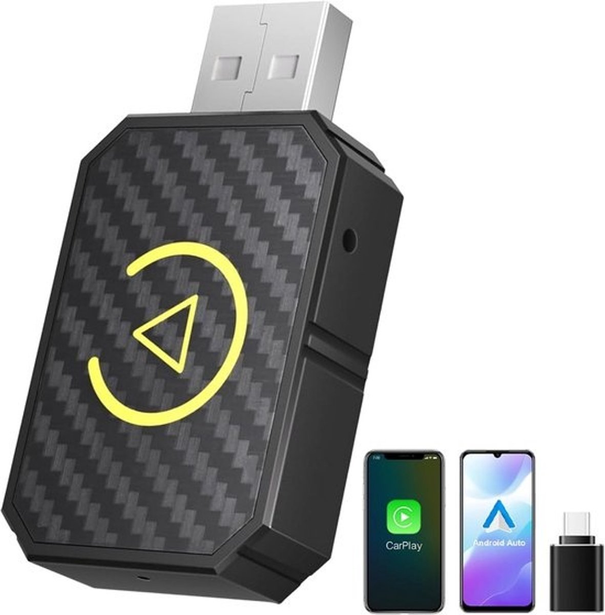 Draadloze Android Auto en CarPlay Adapter - Plug and Play Carkit
