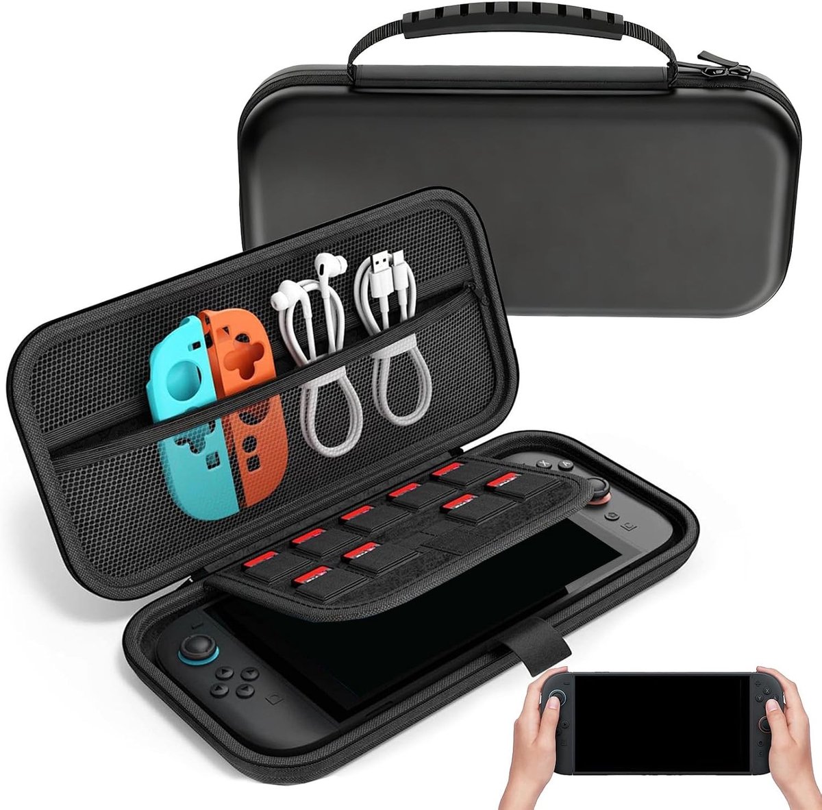 Draagbare Hard Shell Opbergtas voor Nintendo Switch 2, Bescherming, Reizen en Transport van Console en Joy-Con