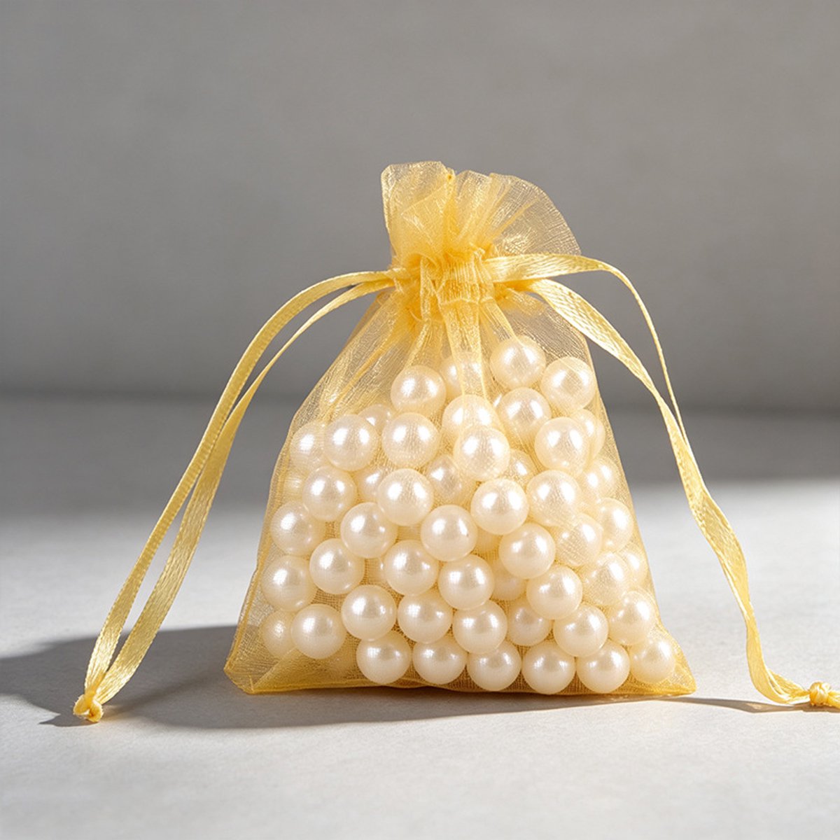 Verpakking van 50 geschenkzakjes, geschikt voor bruiloften, netverpakkingen voor sieraden.-goud-13*18cm