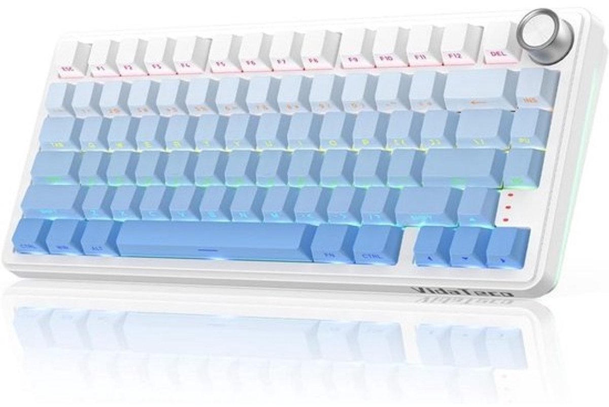 75% Draadloos Mechanisch Toetsenbord met RGB, Hot-Swap en Dubbele Connectiviteit (PC/Mac)