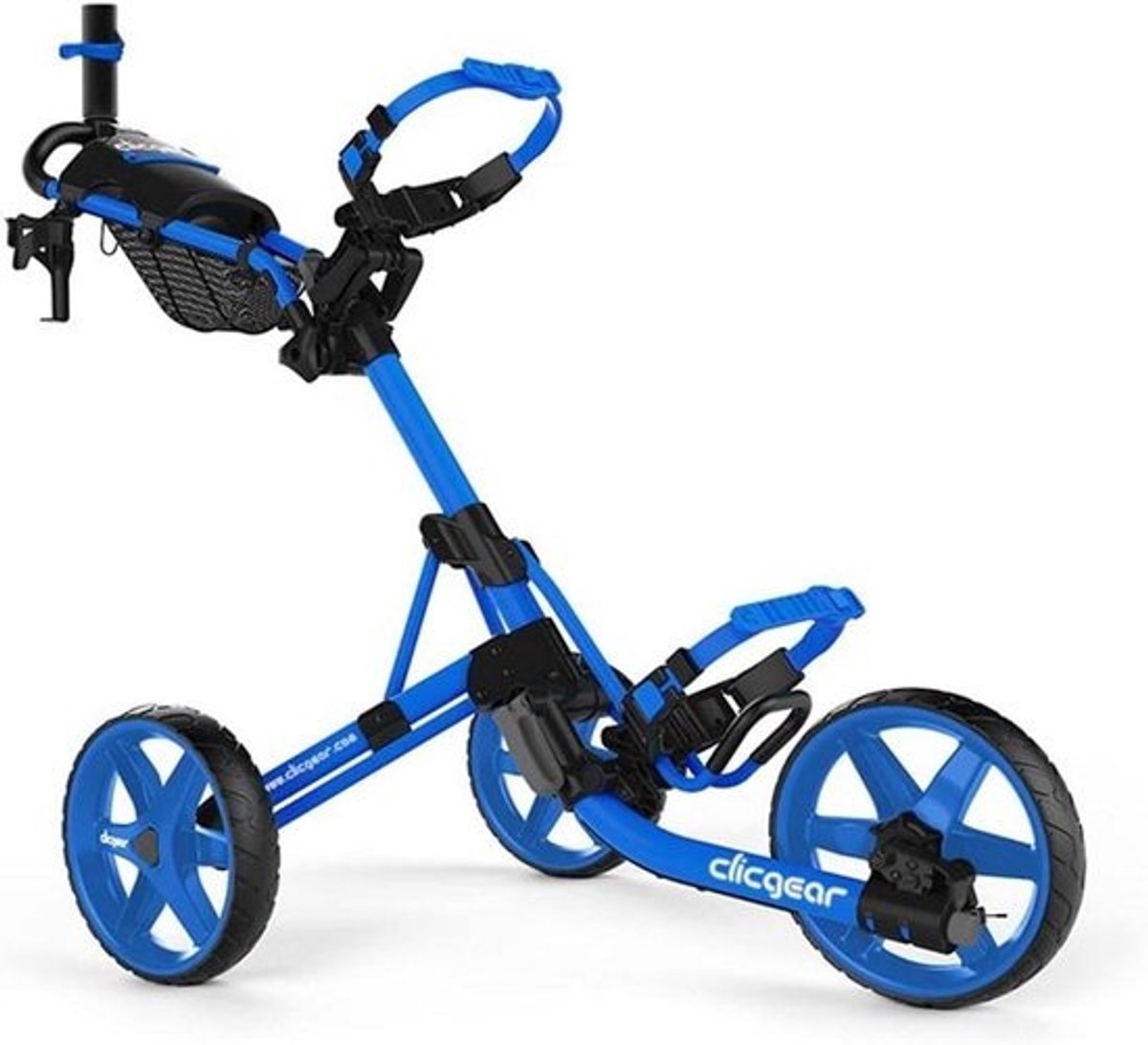 Luxe Driewielige Golf Trolley met Optimaal Opbergcomfort en Innovatieve Functies