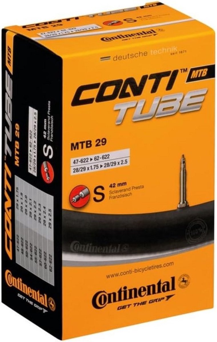 Fiets Binnenband MTB 28/29 inch - Schrader Ventiel 42mm - Geschikt voor 1.75 tot 2.50 Breedte