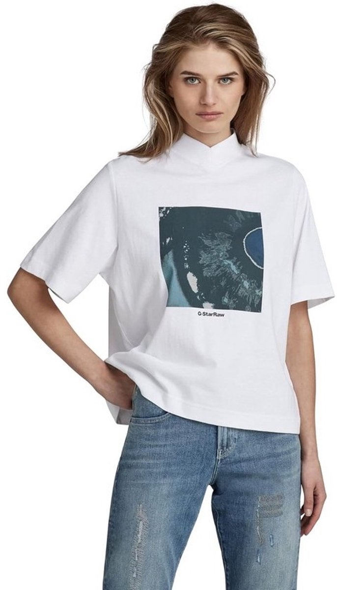 Dames T-Shirt Boxy Mock V-Hals Zomer Top | Casual en Stijlvol