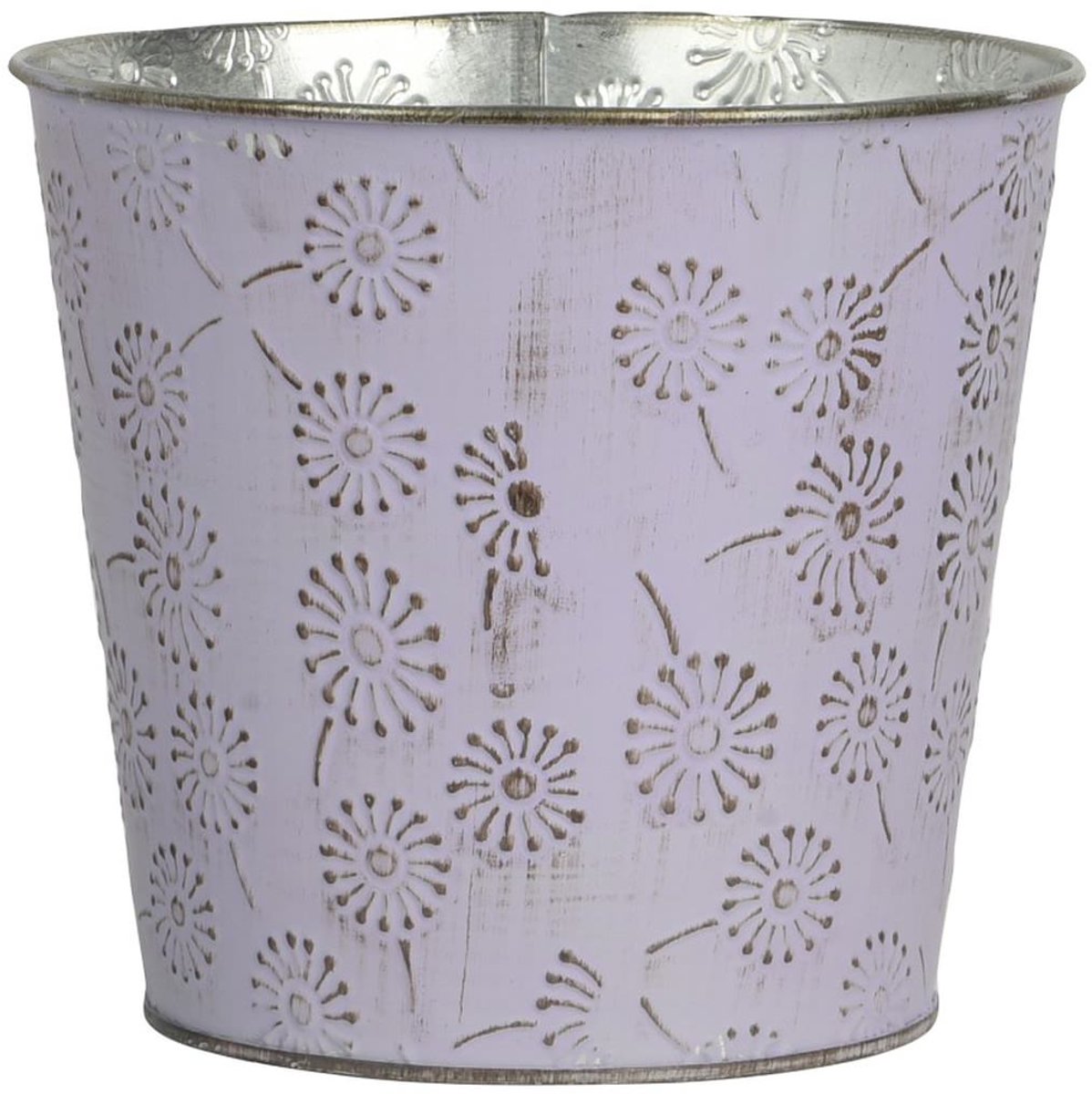 Kaemingk Overpot Vintage Lila-roze L Ø 16 cm 14.7 cm - Metaal