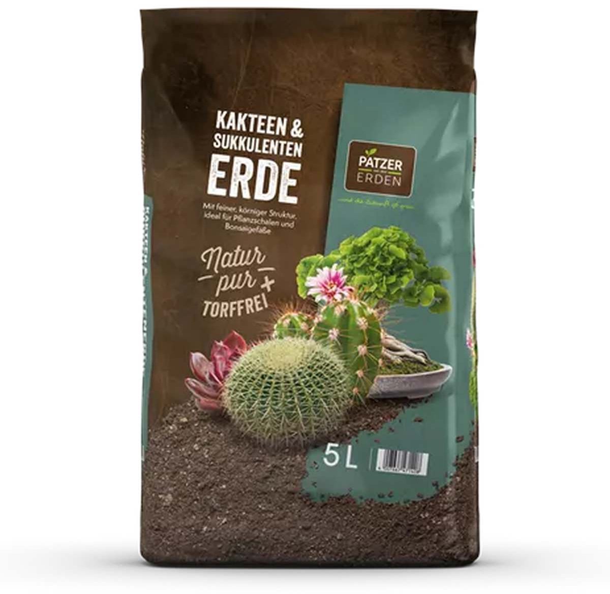 PATZER NATUR PUR Cactus- & Bonsaiaarde Turfvrij - 5 liter