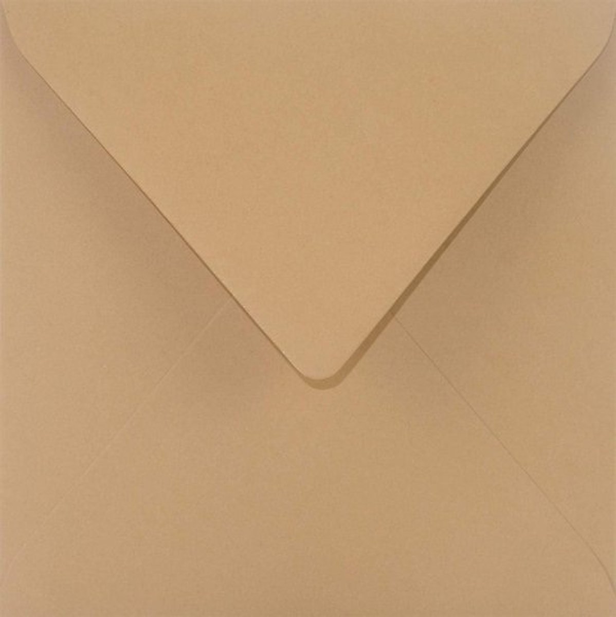Vierkante Enveloppen - Uitnodigingen Enveloppen - Kaarten Versturen - Gladde Textuur - 153 x 153 mm - Lichtbruin