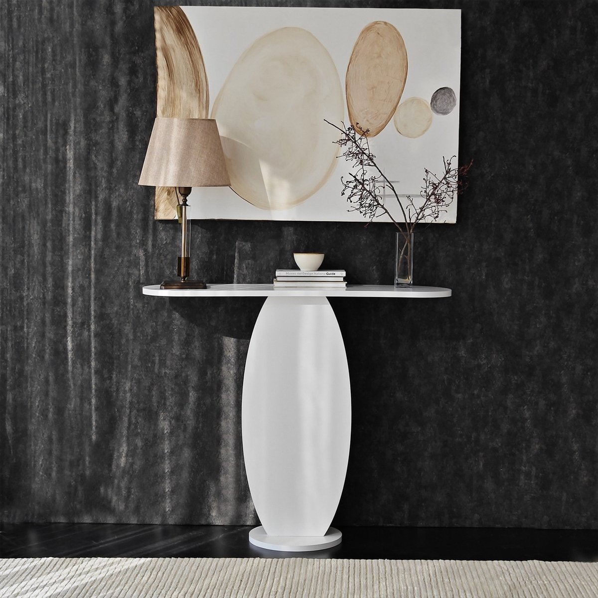 Skye Decor, Ladekast, Ellittica - White, Gemelamineerde spaanplaat, Wit, 100 x 30 x 81 cm
