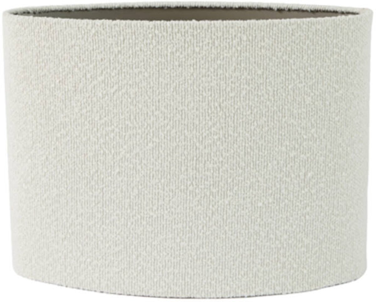 Light&living Kap ovaal recht smal 38-17,5-28 cm BOUCLE wit