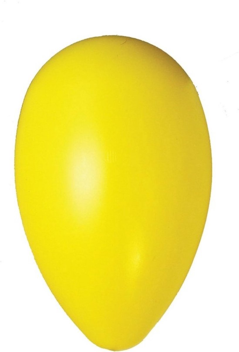 Crazy Egg Hondenspeelgoed 30 cm - Ovale Ei Bal Geel voor Onvoorspelbare Stuiterbewegingen - Duurzaam Speelgoed voor Honden