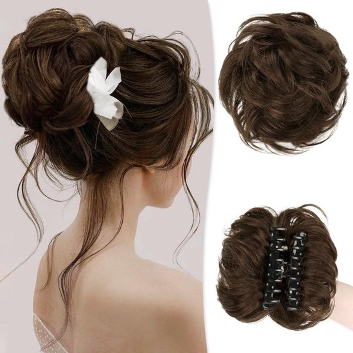 Wavy Ponytail Clip-in Hair Extension 100% Human Hair for Women
