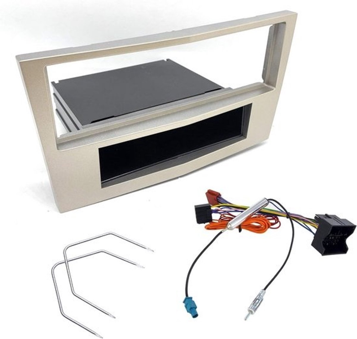 1 DIN Radio Inbouwframe met Antenneadapter en Kabelboom voor Opel Corsa Zafira Astra Antara