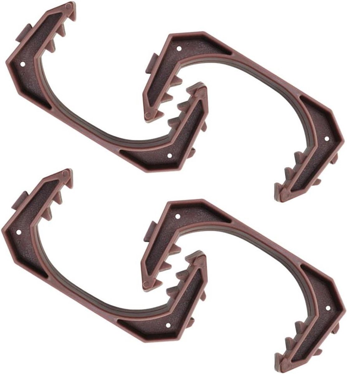 Raamclips Set - Klemmen Wiggen - Veilig Ventileren - Voorkomt Dichtslaan - 4 Stuks 11cm - Bruin