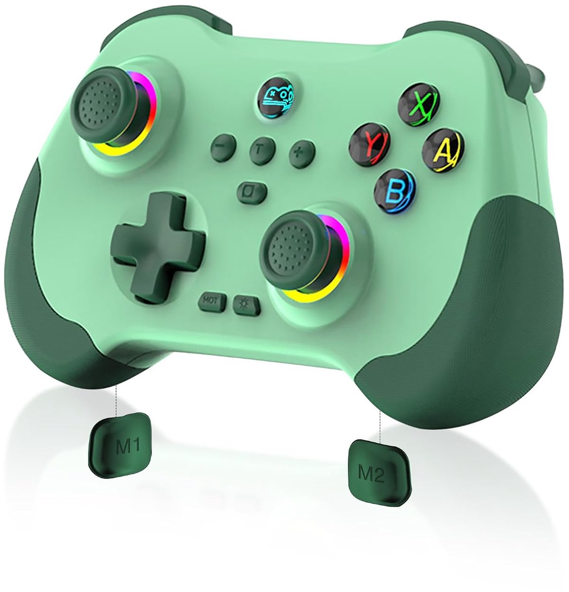 casalora® - Mobiele gamecontroller geschikt voor iPad/iPhone/tablet - Cloud Controller Remote Joystick geschikt voor iOS/Android - Draadloze Switch Controller - met macroknoppen - Hall-Rocker - Hall-Trigger -Groen