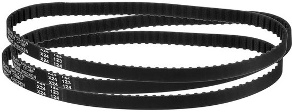 Tandriem Set - Aandrijfriemen - 3D Printer Onderhoud - Duurzaam Rubber Materiaal - 200XL 10mm - Zwart