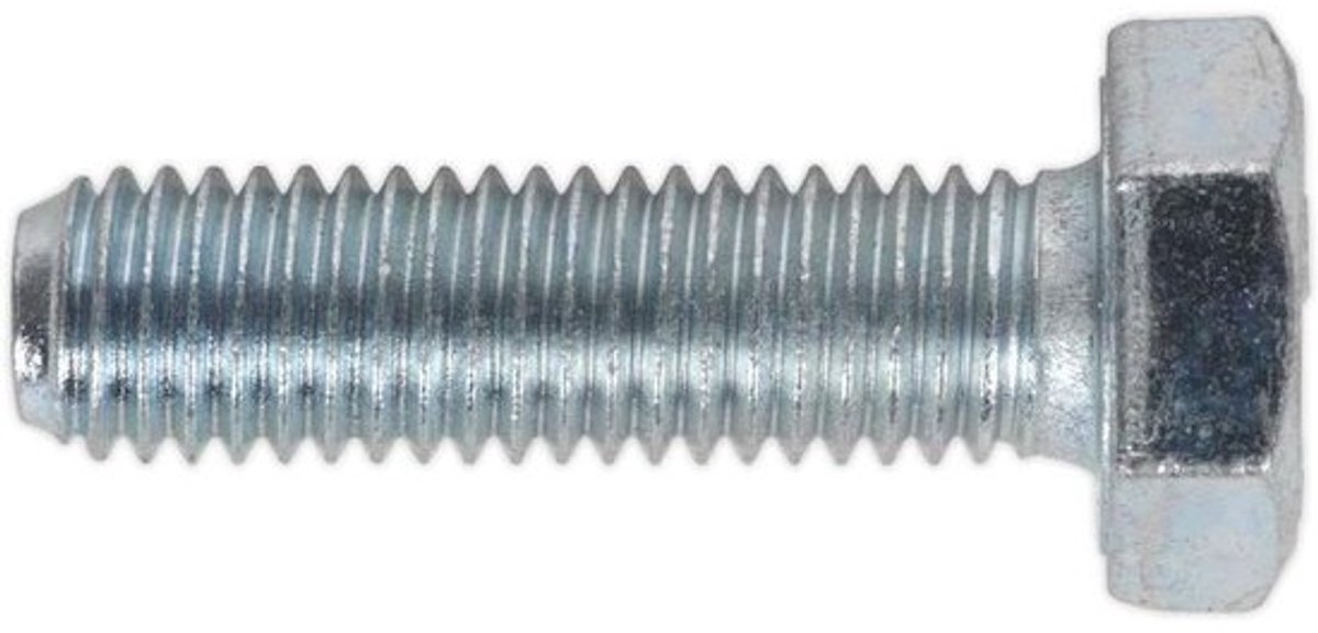 Setschroeven Zeskant - Bout DIN 933 - Bevestigen Materialen - Hoge Treksterkte 8.8 - M10 x 35mm - Zilver