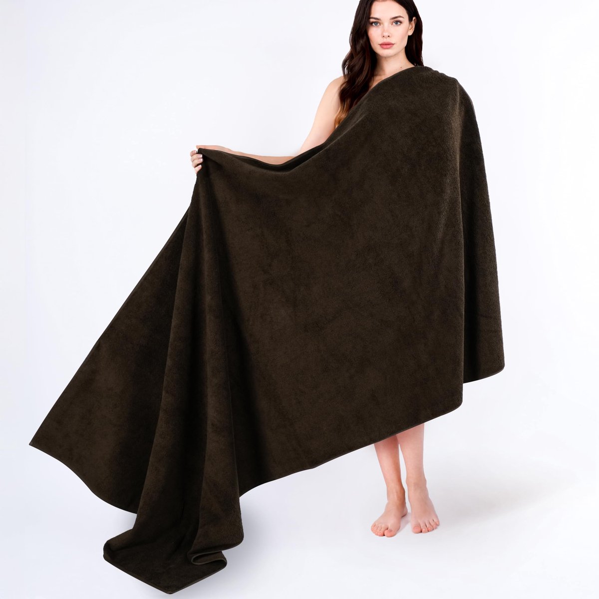 Cotton Paradise Extra groot badlaken 40 x 80 cm, 100% katoen, jumbo grote badhanddoek - ShopVlot