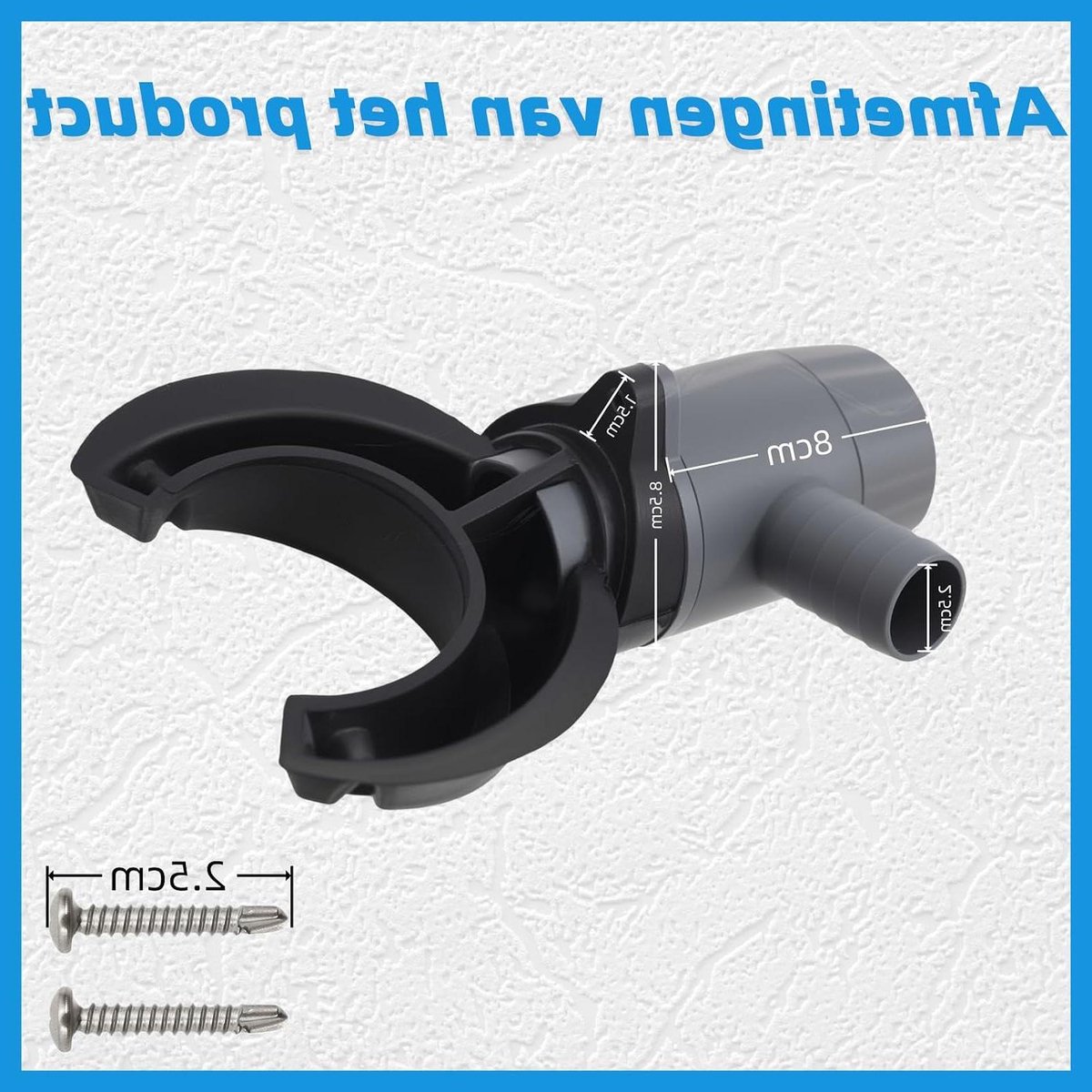 Regenwaterverzamelaar - Wateropvanger Tuin - Water Besparen - Bladfilter Inclusief - 70-100 mm - Grijs