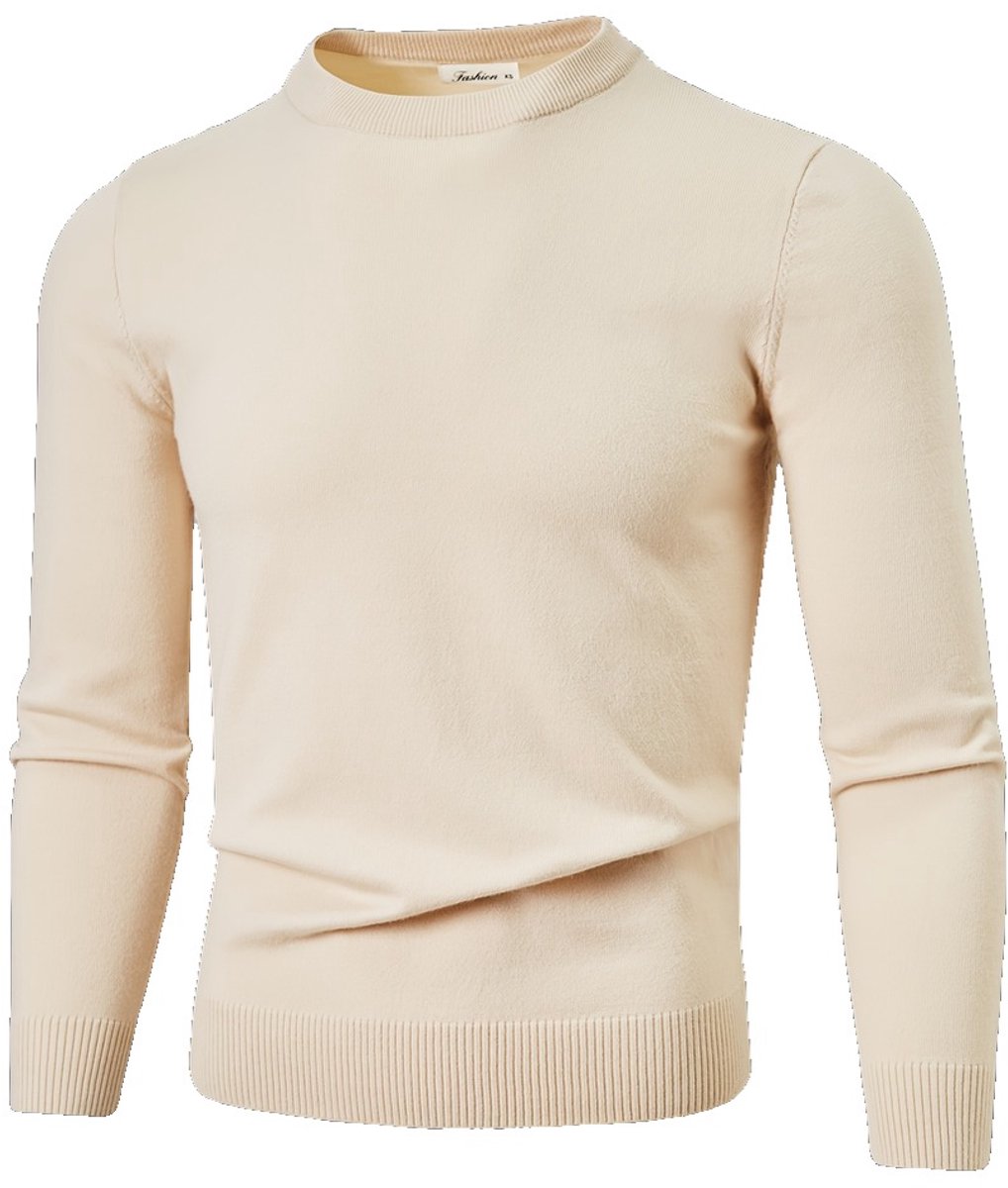 Currero Sweater Heren Sweaters Sweatshirt Hoodie Warme Trui Pullover Jumper Crewneck Vest Abrikoos