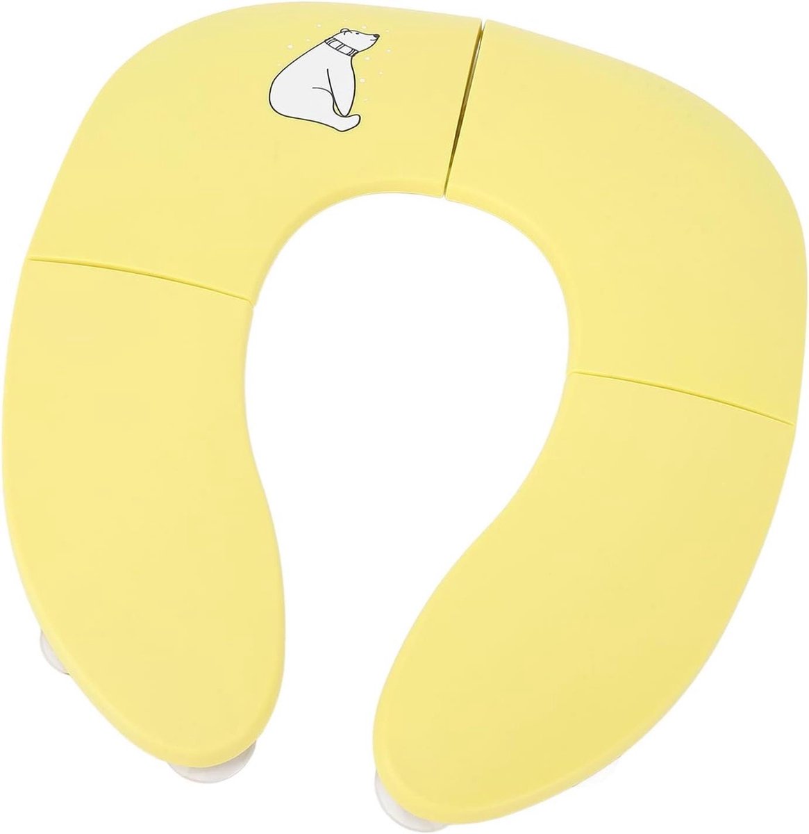 Opvouwbaar Kinderpotje - Reis Potje - Zindelijk Trainen - Veilig Anti-slip - 35 x 29 cm - Geel