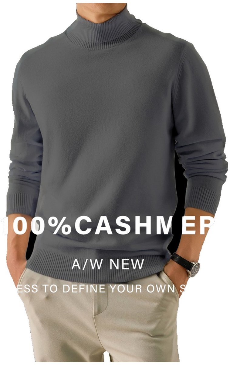 Currero Cashmere Sweater Heren Sweaters Sweatshirt Hoodie Warme Trui Pullover Jumper Crewneck Vest Grijs