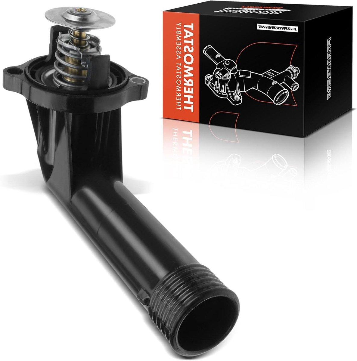 Koelwater Thermostaat - Motoronderdeel - Motoronderhoud - Directe Vervanging - 19.5 x 10.5 x 9 cm - Zwart