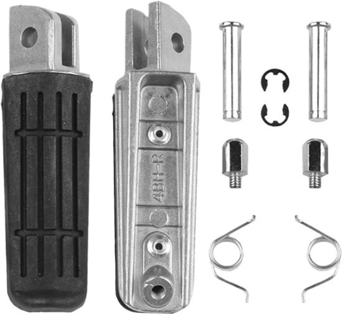 Motor Voetsteunen - Passagier Steunen - Comfortabel Rijden - Universele Pasvorm - 10x10x10 cm - Zwart