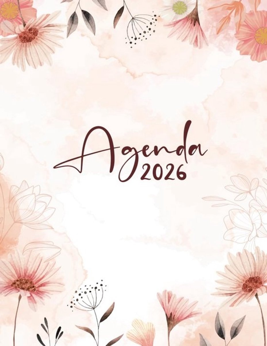 Grote A4 Agenda 2026 Dagplanning Tijdslots Werk & School - Jaarplanner Januari t/m December